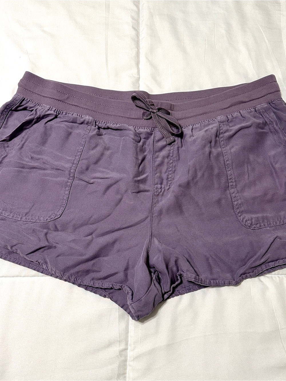 Maurices Lavender Mid-Rise Pull-On Shorts • XL